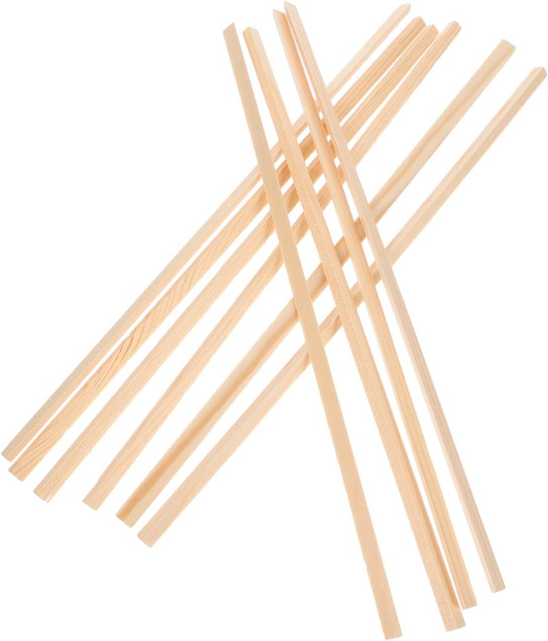Cabilock 10pcs Window Molding Trim, 11.8 Inch Pine Wood Decorative Strips for DIY Window Screen Projects, Wood Trim Moulding for Interior and Exterior Home Improvement - Image 1